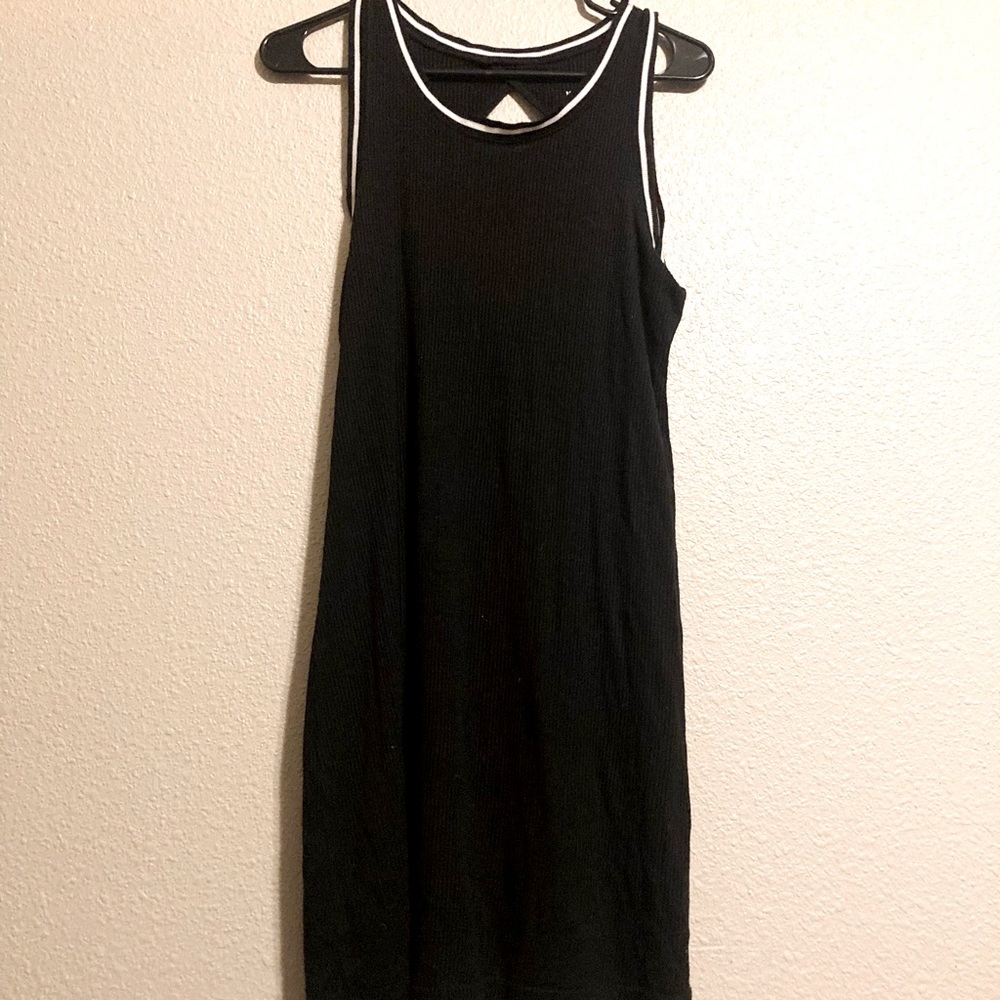 Long tank black dress